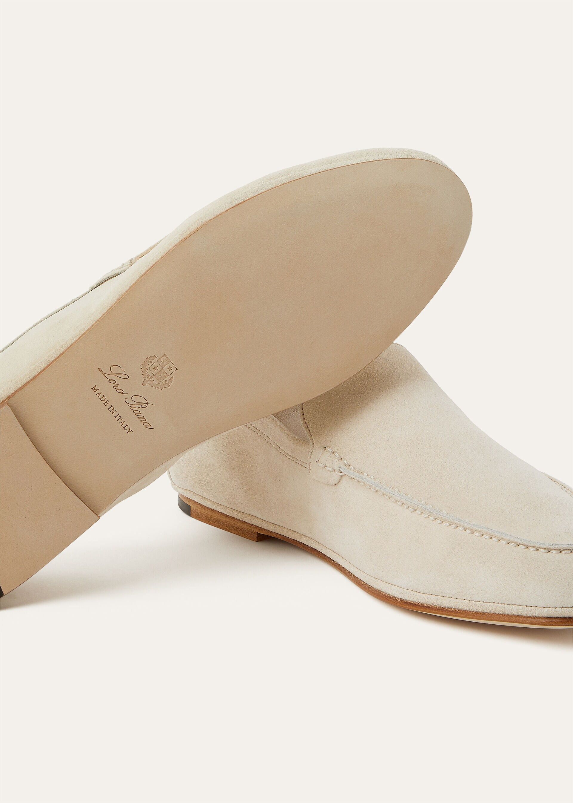 Loro Piana os11x0226 FAQ5514 Summer Anton Loafers in Yogurt Size US 7 / EU 40 - 5 Thumbnail