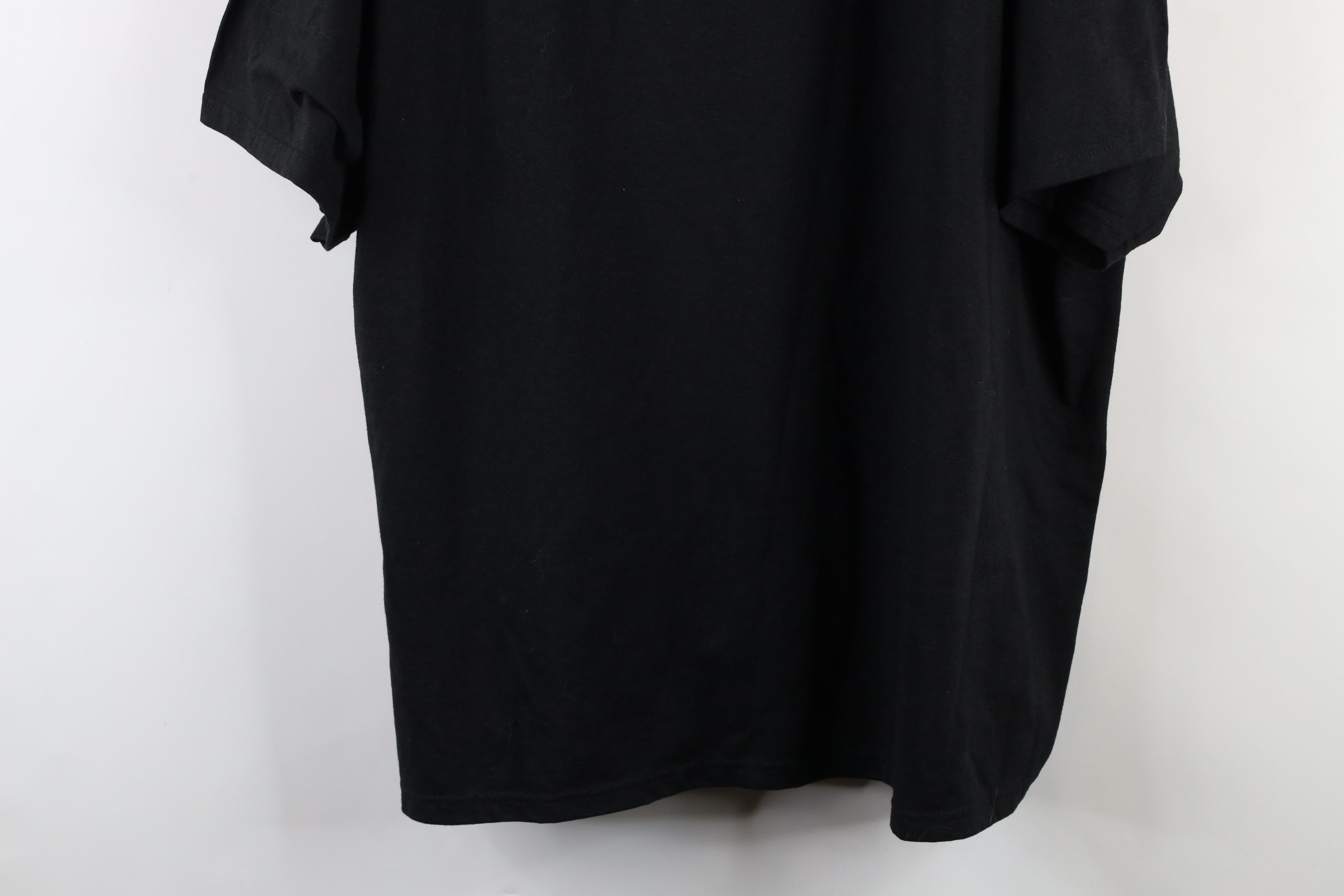 Hanes × Vintage Vintage 90s Hanes Heavyweight Short Sleeve T-Shirt Black Size US XXL / EU 58 / 5 - 3 Thumbnail
