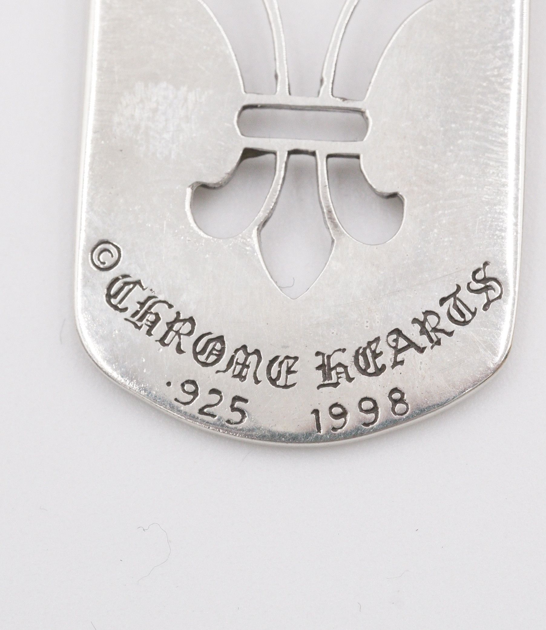Chrome Hearts Chrome Hearts Large Fleur Cut Out Dog Tag Necklace. Size ONE SIZE - 4 Thumbnail