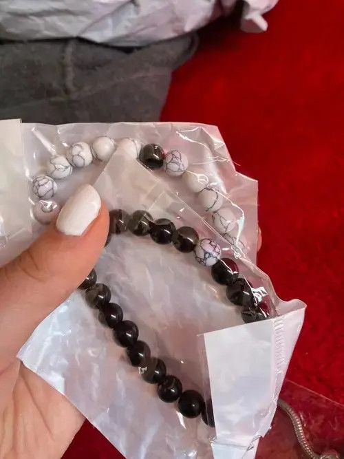 VIBE Bracelet Couples Natural Lava Stone Size ONE SIZE - 4 Thumbnail