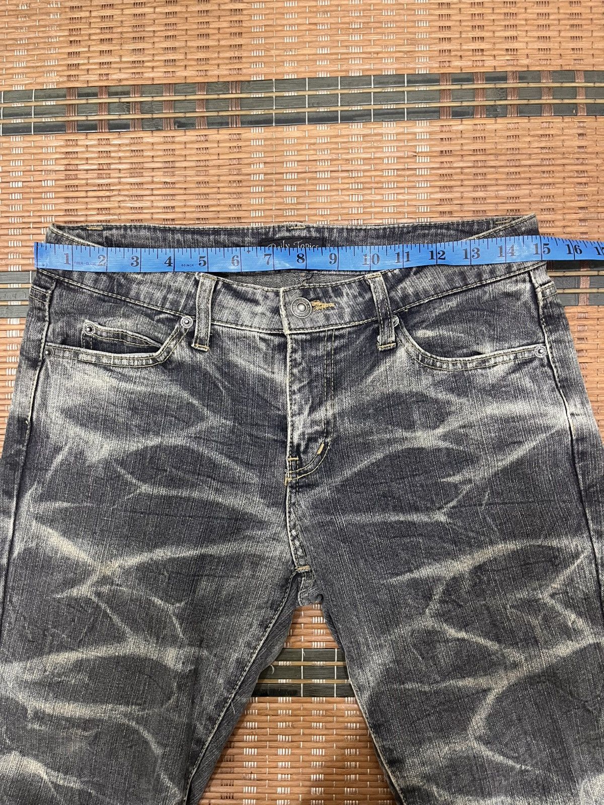 Japanese Brand Daily Topics Tornado Mart Glitter Flare Jeans Size 30" / US 8 / IT 44 - 13 Thumbnail
