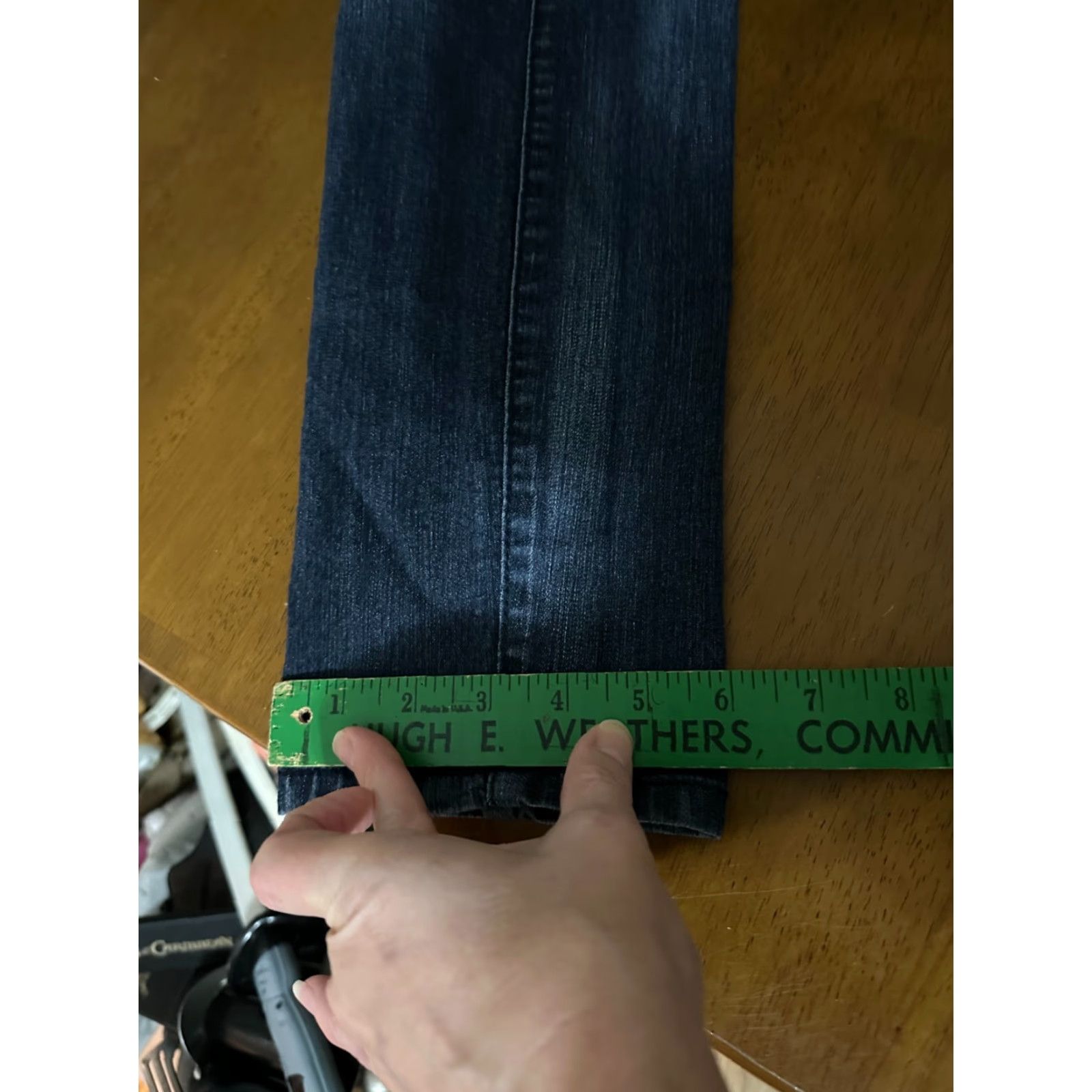 Vintage Democracy Justice Jegging Jeans Womens Size 8 Mid Rise Medium Wash Blue Denim Comfort Regular, Logo, Solid, Zip Closure Size 30" / US 8 / IT 44 - 8 Thumbnail