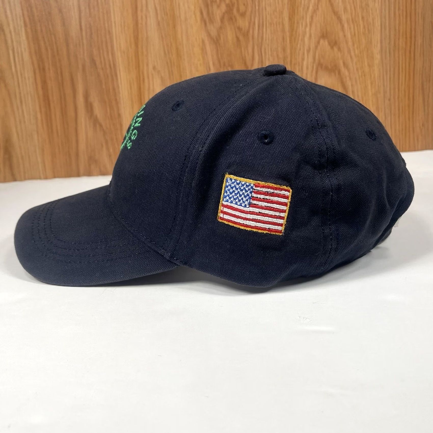 Vintage Daystone HP Cummings American Flag Adult Adjustable Baseball Hat Cap Blue - Men - Baseball Cap - Adjustable - Embroidered - Solid - Daystone Size ONE SIZE - 4 Thumbnail
