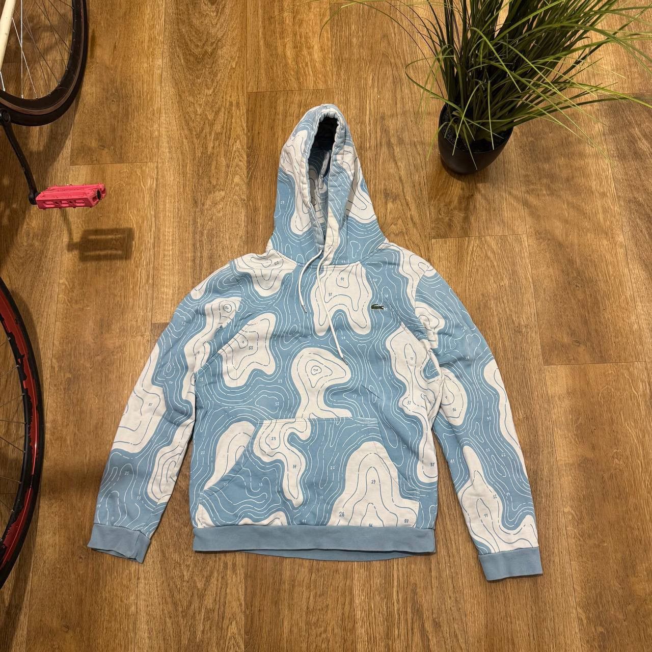 Lacoste LACOSTE L!VE TOPOGRAPHICAL MAP HOODIE Size US M / EU 48-50 / 2 - 1 Thumbnail