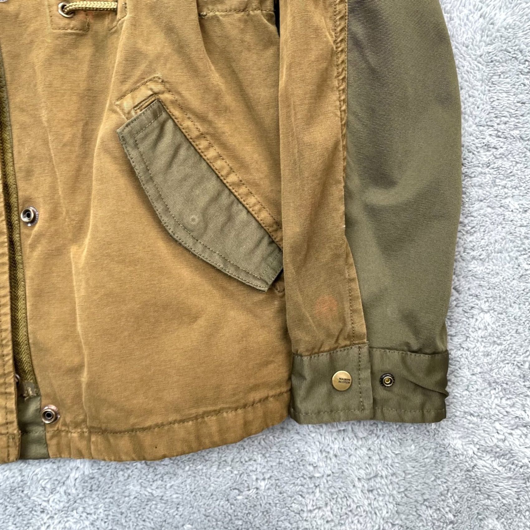 Scotch & Soda Scotch & Soda Jacket Mens Medium Brown Utility Military Chore Work Coat Army Size US M / EU 48-50 / 2 - 6 Thumbnail