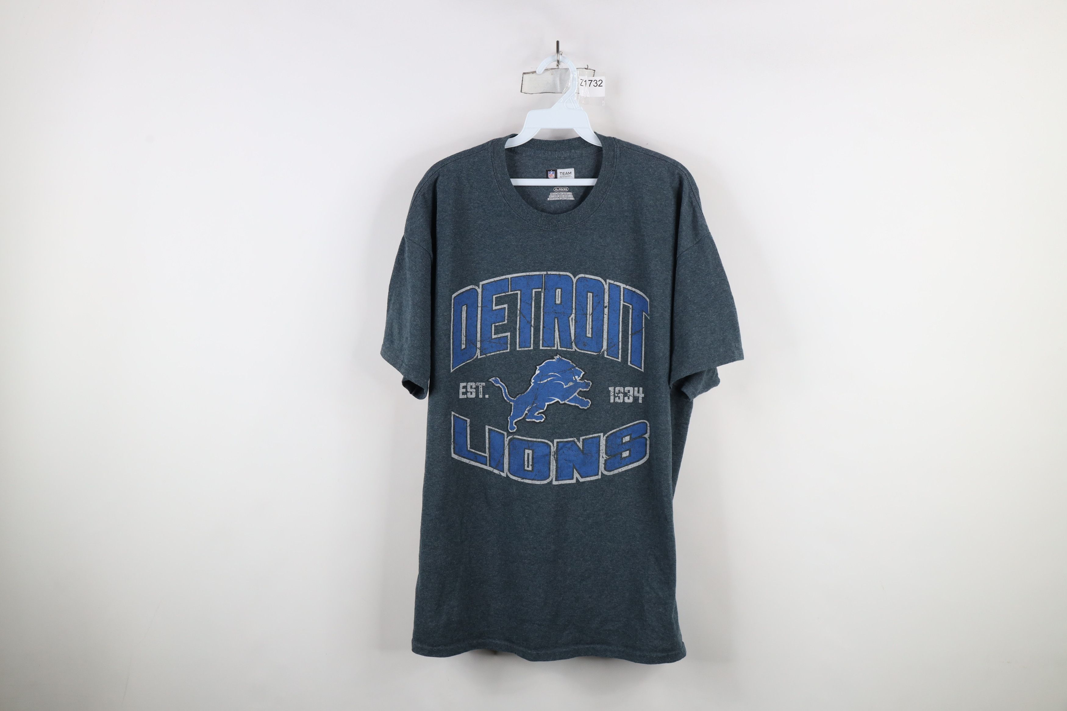 Vintage Vintage Y2K NFL Detroit Lions Football T-Shirt Gray Size US XL / EU 56 / 4 - 1 Thumbnail