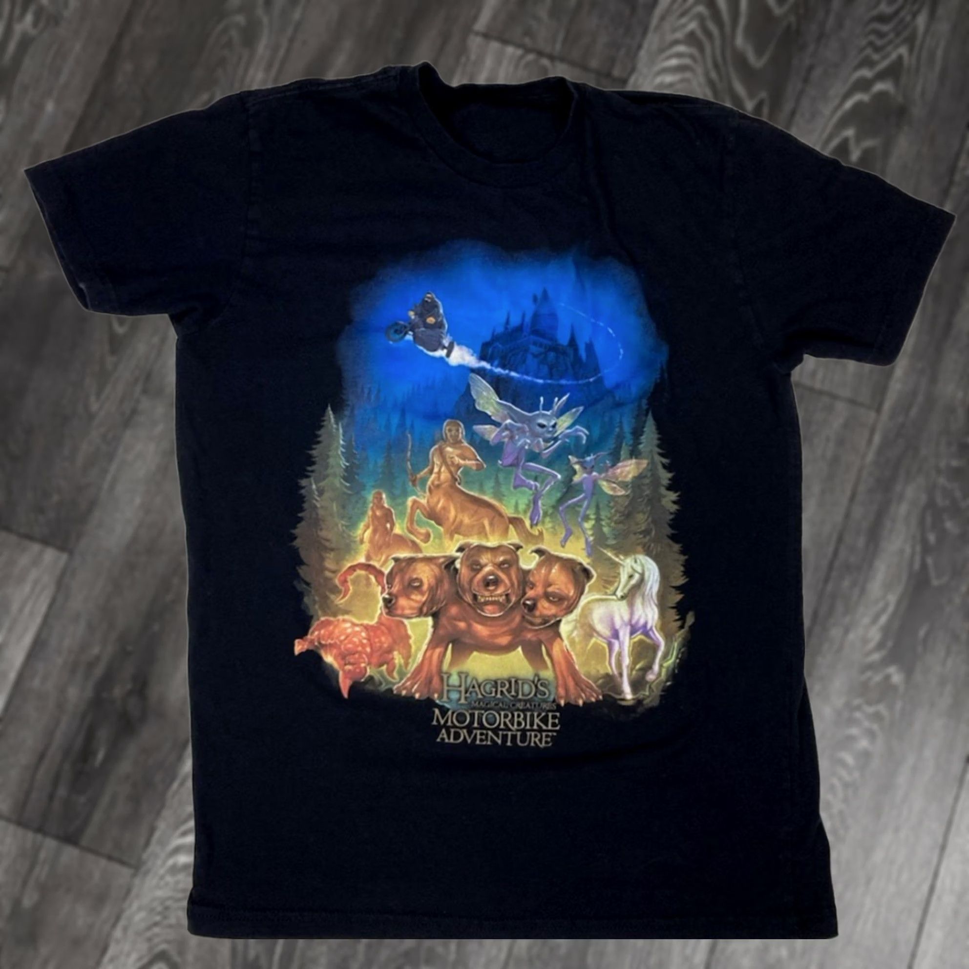 Vintage VINTAGE? (no) Harry Potter Hagrid's Motorbike Adventure Graphic T-shirt Women Medium Black Size M / US 6-8 / IT 42-44 - 1 Thumbnail