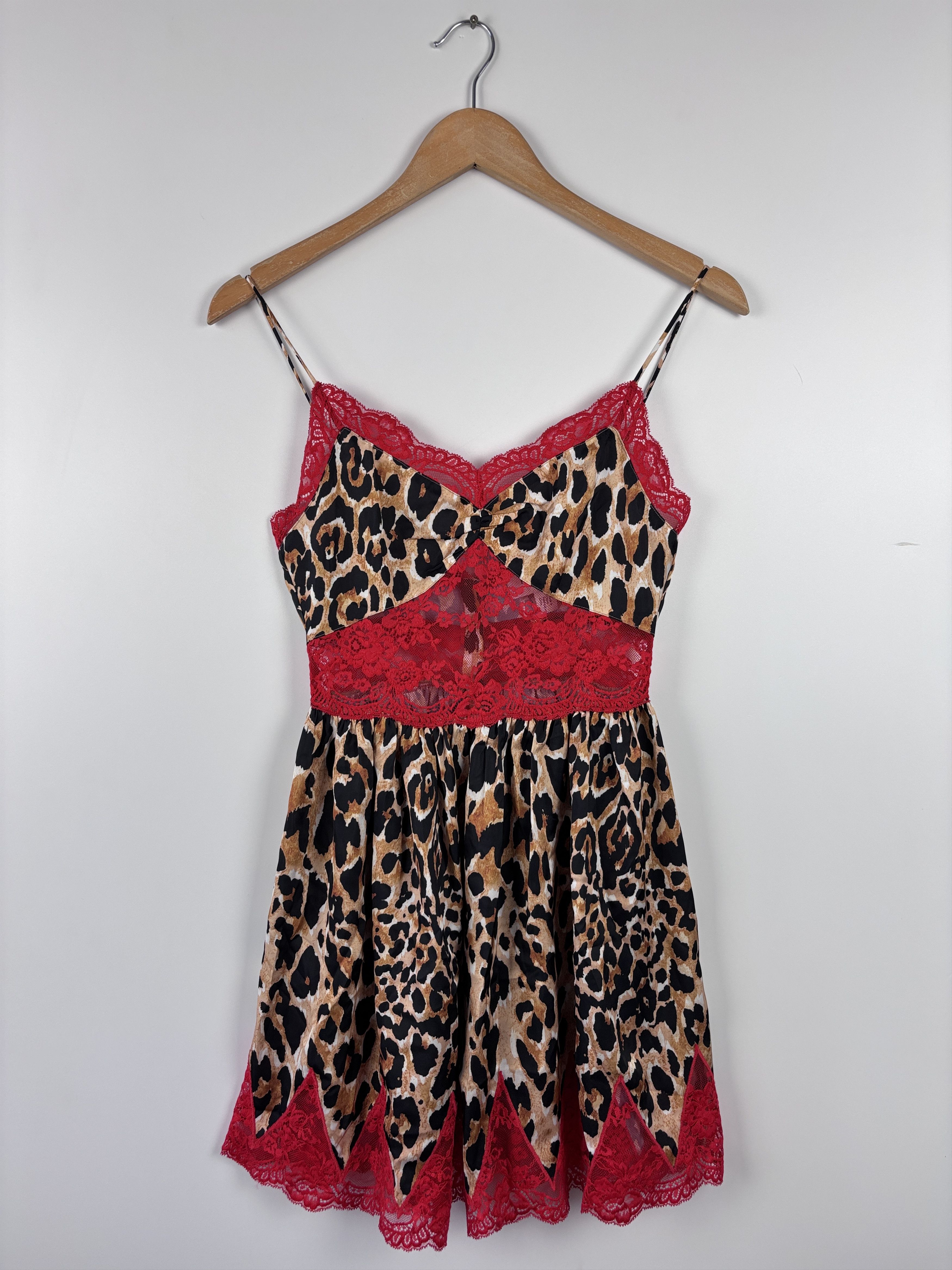 H&M × Paco Rabanne Paco Rabanne x H&M Leopard Mini Lace Dress Multicolor XXS Size XXS / US 00 / IT 34 - 1 Thumbnail