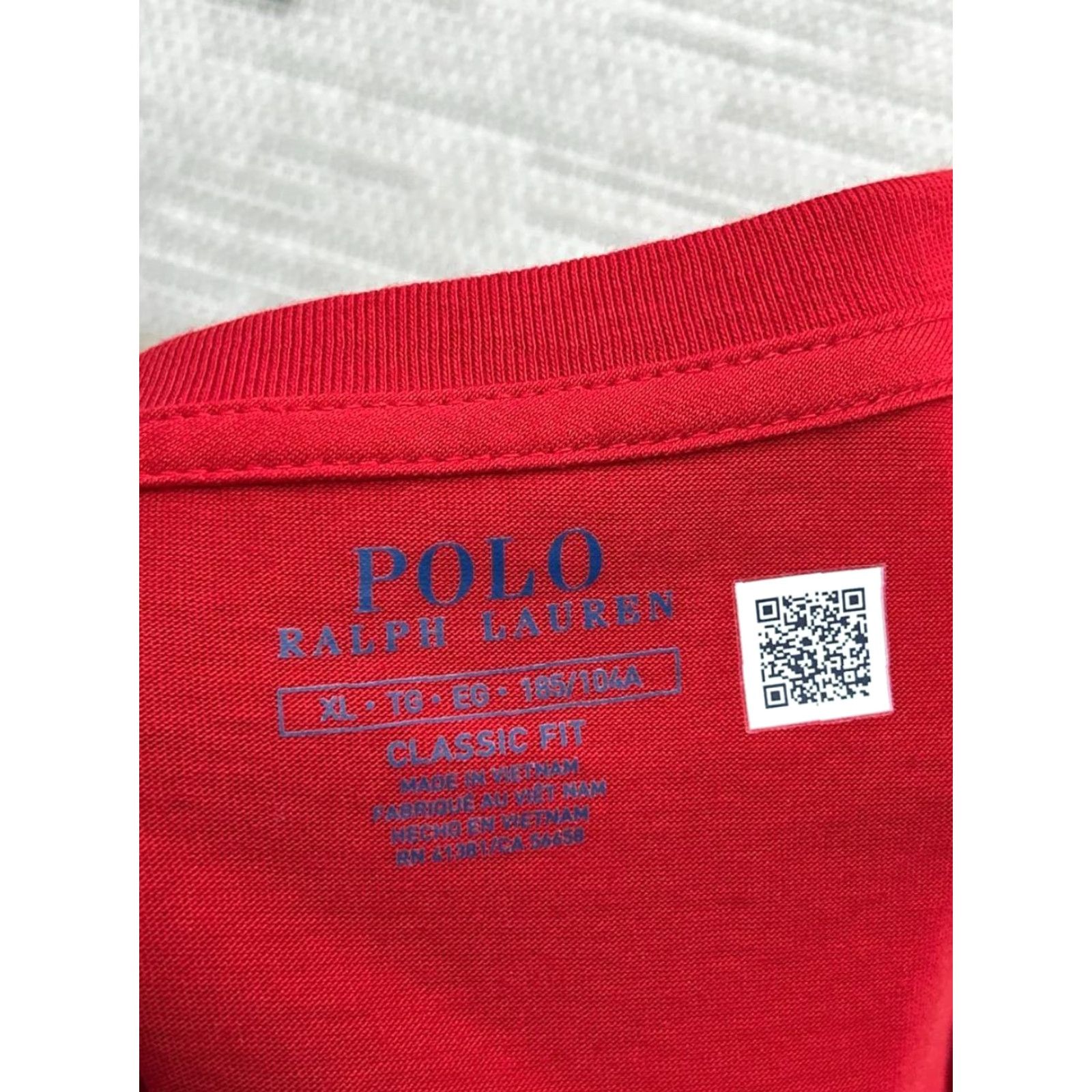 Polo Ralph Lauren Polo Ralph Lauren T Shirt Men XL Red Cotton Classic Fit Pony Rib Knit Athleisure Size US XL / EU 56 / 4 - 4 Thumbnail