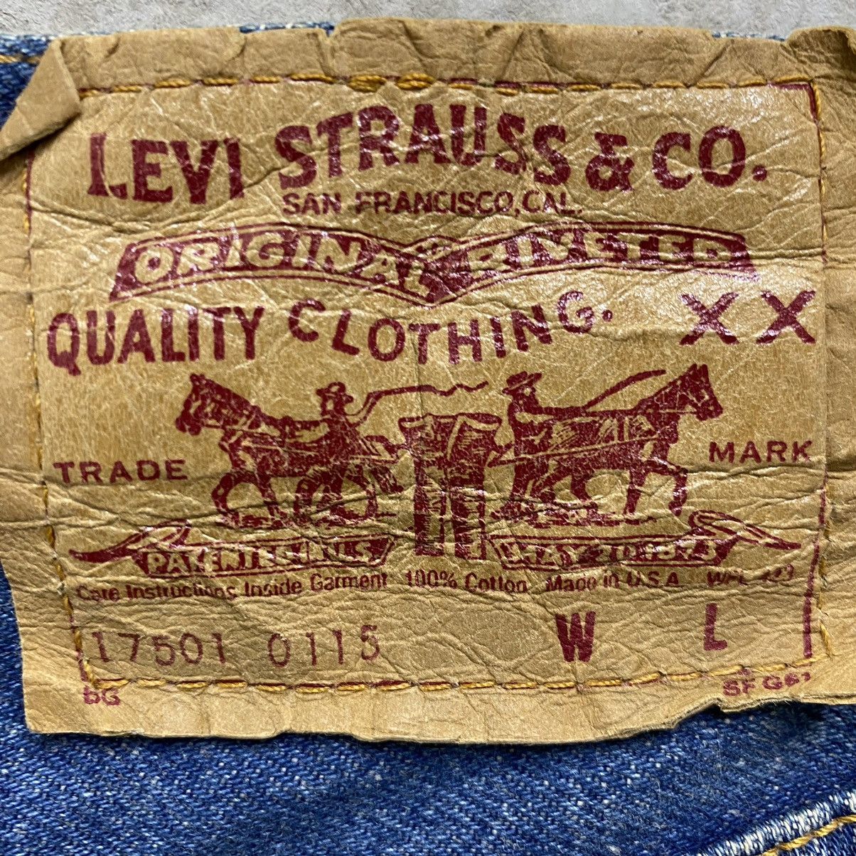 Levi's Vintage 90s Levi's 501 High Rise Tapered Leg 17501 Women's Size 30" / US 8 / IT 44 - 8 Thumbnail