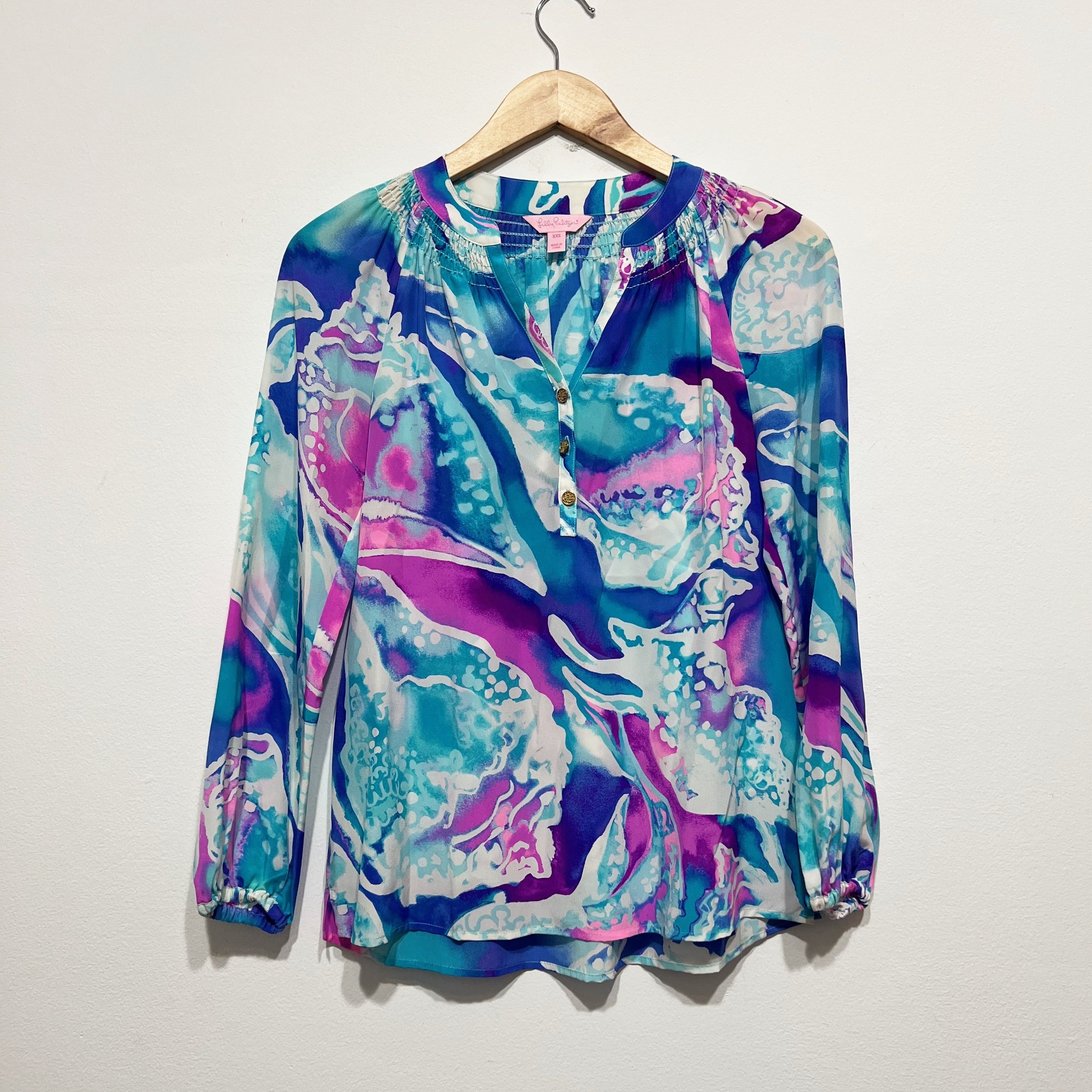 Lilly Pulitzer Lilly Pulitzer Women's Elsa Silk Chiffon Size XXS / US 00 / IT 34 - 1 Thumbnail