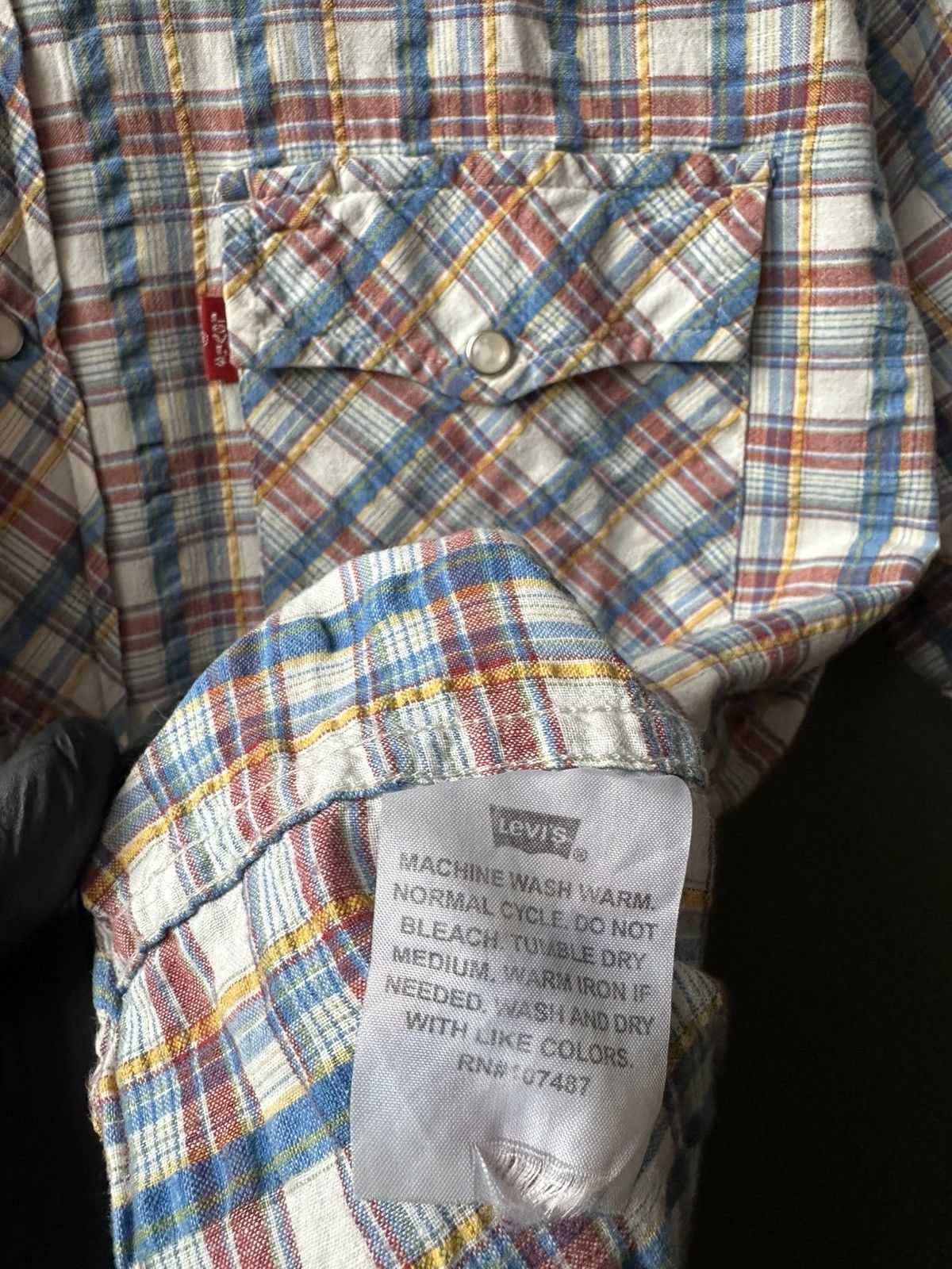 Levi's Levi's Western Check Short Sleeve Shirt Size M Size US M / EU 48-50 / 2 - 4 Thumbnail