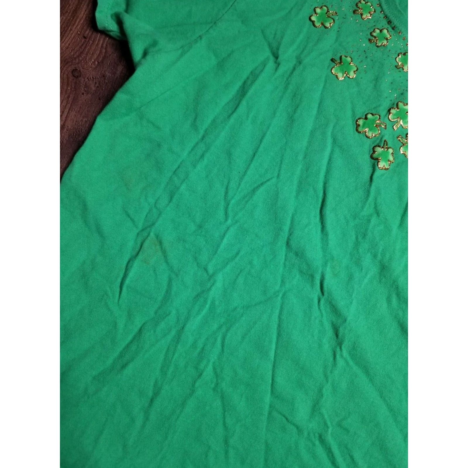 Hanes VINTAGE Hanes Her Way 90s Shamrock T Shirt Green St. Patrick's Day Womens Large Relaxed Fit Size L / US 10 / IT 46 - 5 Thumbnail