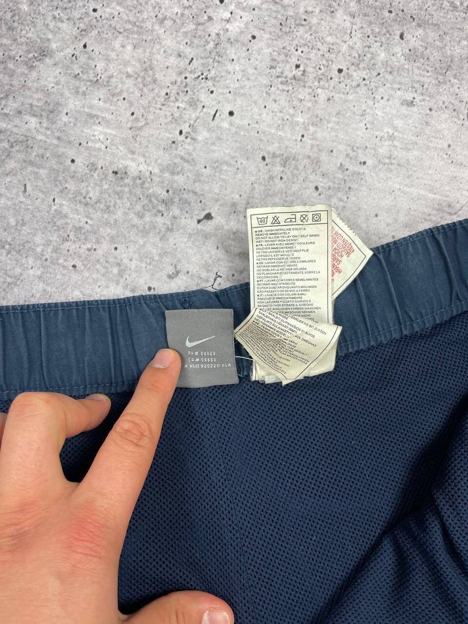 Nike × Vintage Vintage Nike Y2K Style Big Logo Swoosh Drill Nylon Pants Size US 32 / EU 48 - 18 Thumbnail