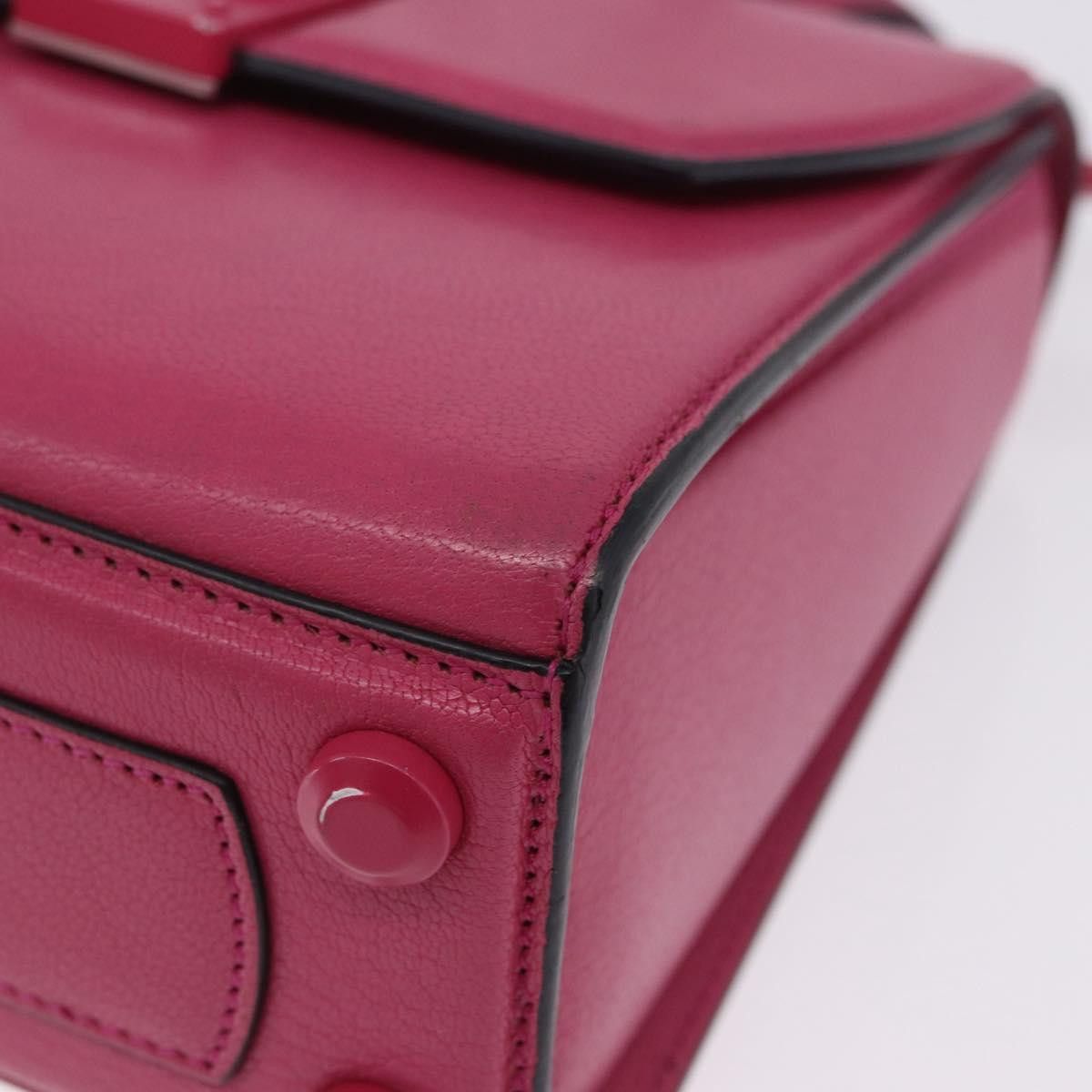 Salvatore Ferragamo Salvatore Ferragamo Gancini Hand Bag Leather 2way Pink Size ONE SIZE - 7 Thumbnail