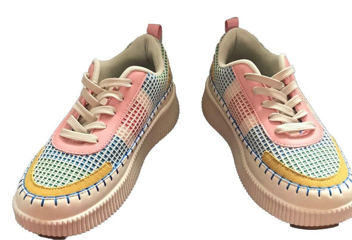 Nicole Miller Nicole Miller Mixed Media Brita Platform Sneaker New Sz 7.5 Size US 7.5 / IT 37.5 - 6 Thumbnail