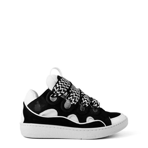 Lanvin o1g2r1mq1024 Curb Sneakers in White & Black Size US 10 / IT 40 - 1 Thumbnail