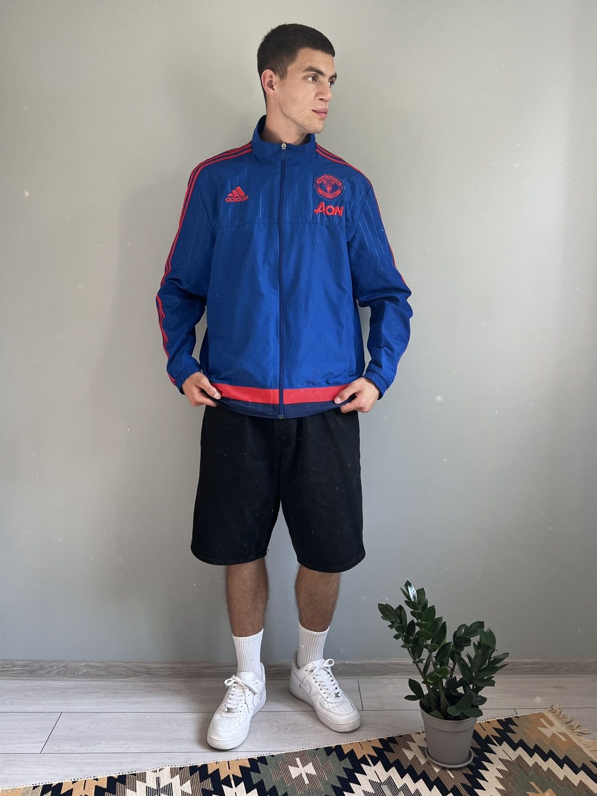 Adidas × Vintage Vintage Adidas 2015 Manchester United Jacket Size US L / EU 52-54 / 3 - 2 Thumbnail