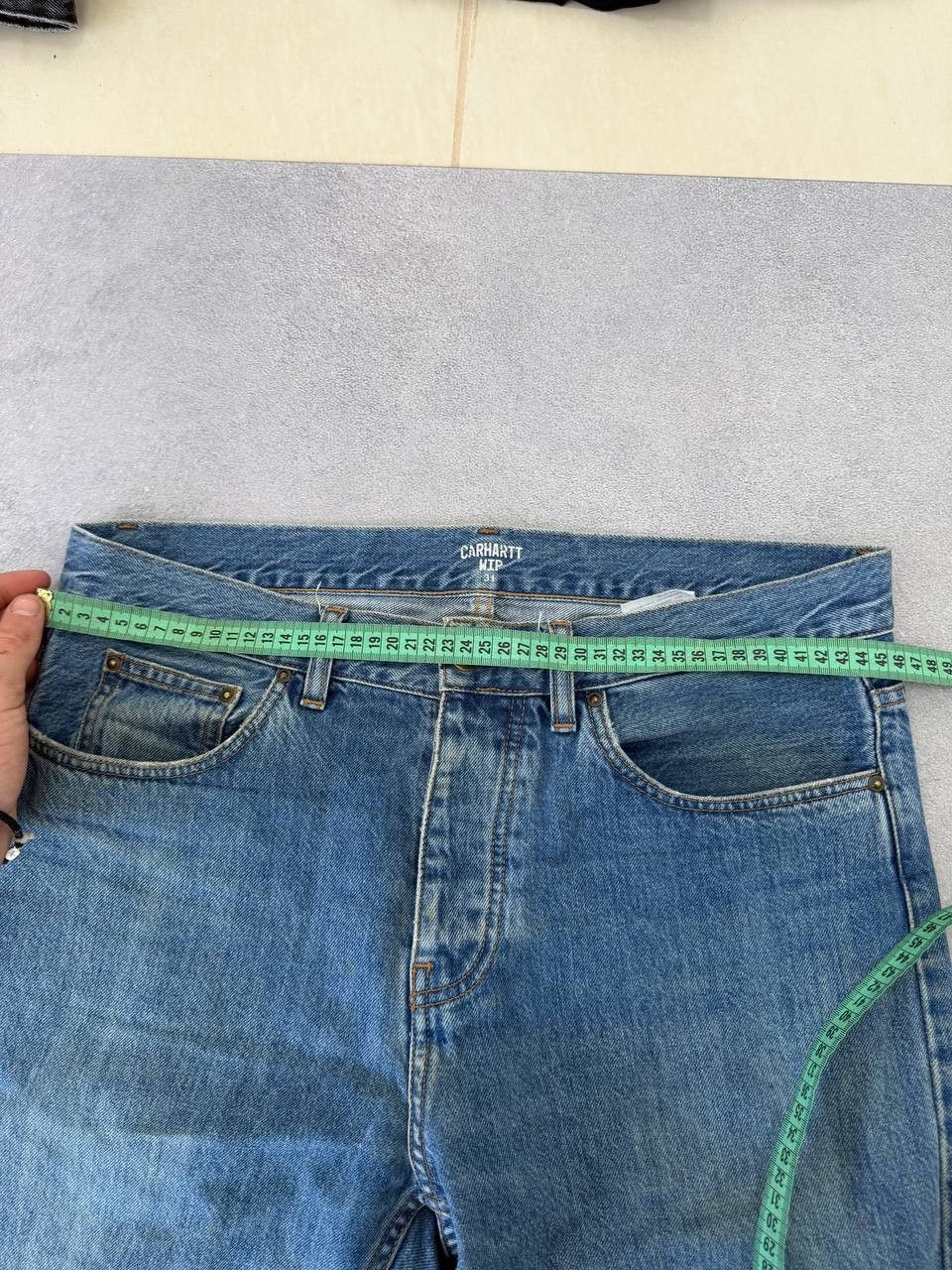 Carhartt Vintage 90s Carhartt Single Knee Work Pants Carpenter Jeans Size US 30 / EU 46 - 12 Thumbnail