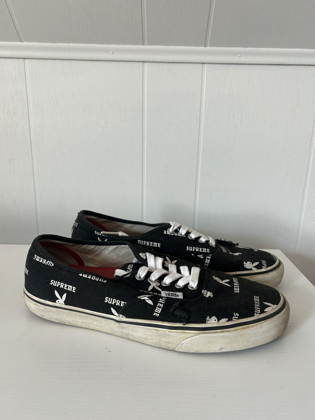 靴 Supreme Playboy Vans Authentic 26.5 シュプリーム X バンズ オーセンティック プロ (プレイボーイ