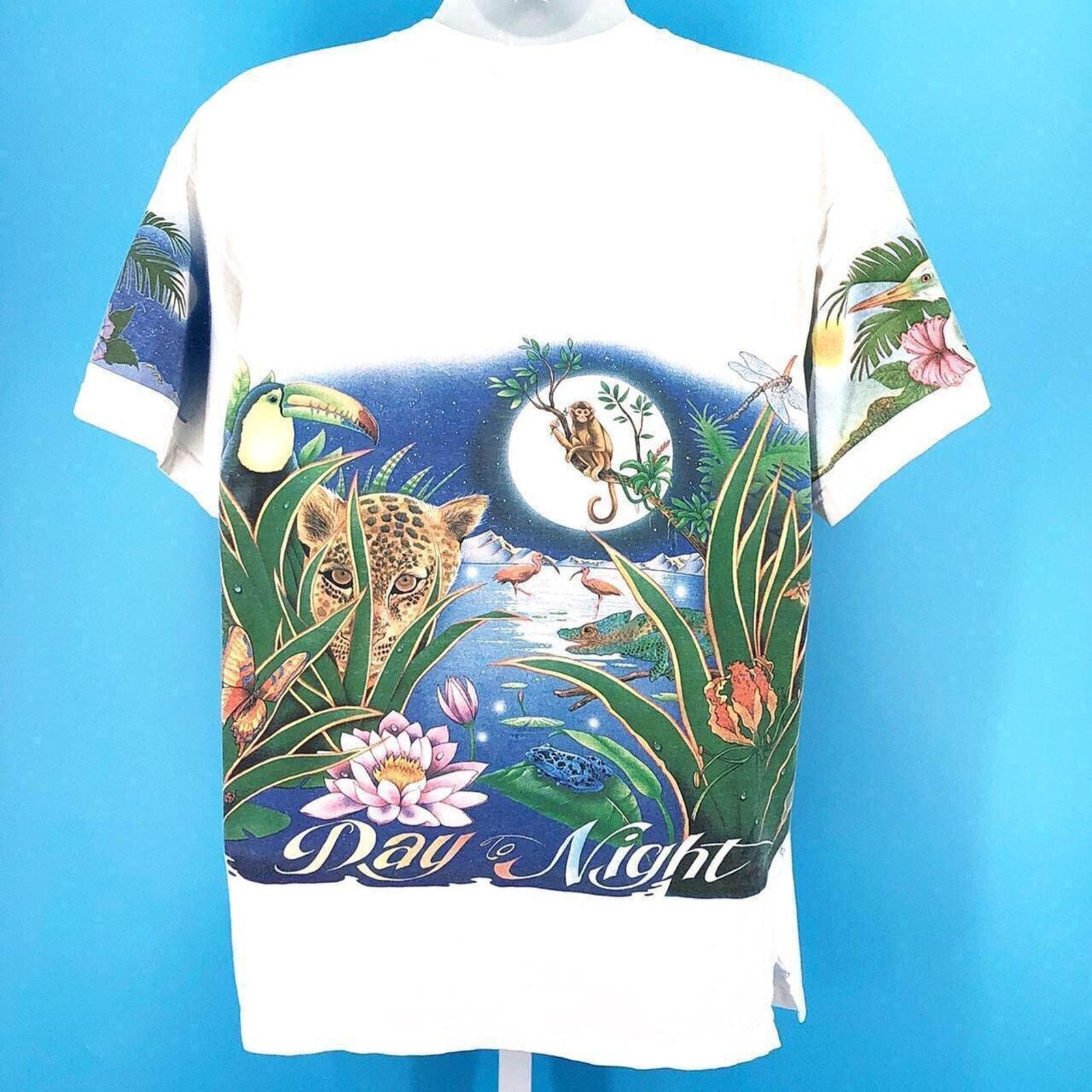 Vintage 90s Caribbean Soul AOP all over print tshirt 1990s vintage Size US L / EU 52-54 / 3 - 2 Thumbnail