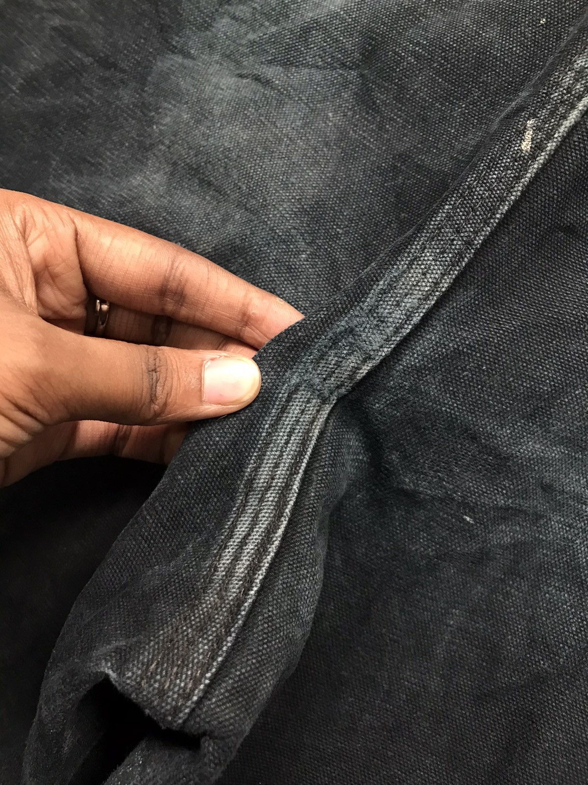 Carhartt Vintage Carhartt B01BLK double knee painted dusty denim48x29 Size US 44 / EU 60 - 16 Thumbnail
