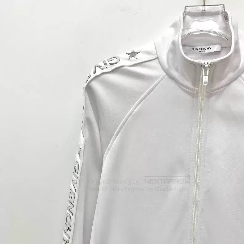 Givenchy Givenchy White Side Logo Letter Metal Logo Stand Collar Zi Size XS / US 0-2 / IT 36-38 - 3 Thumbnail
