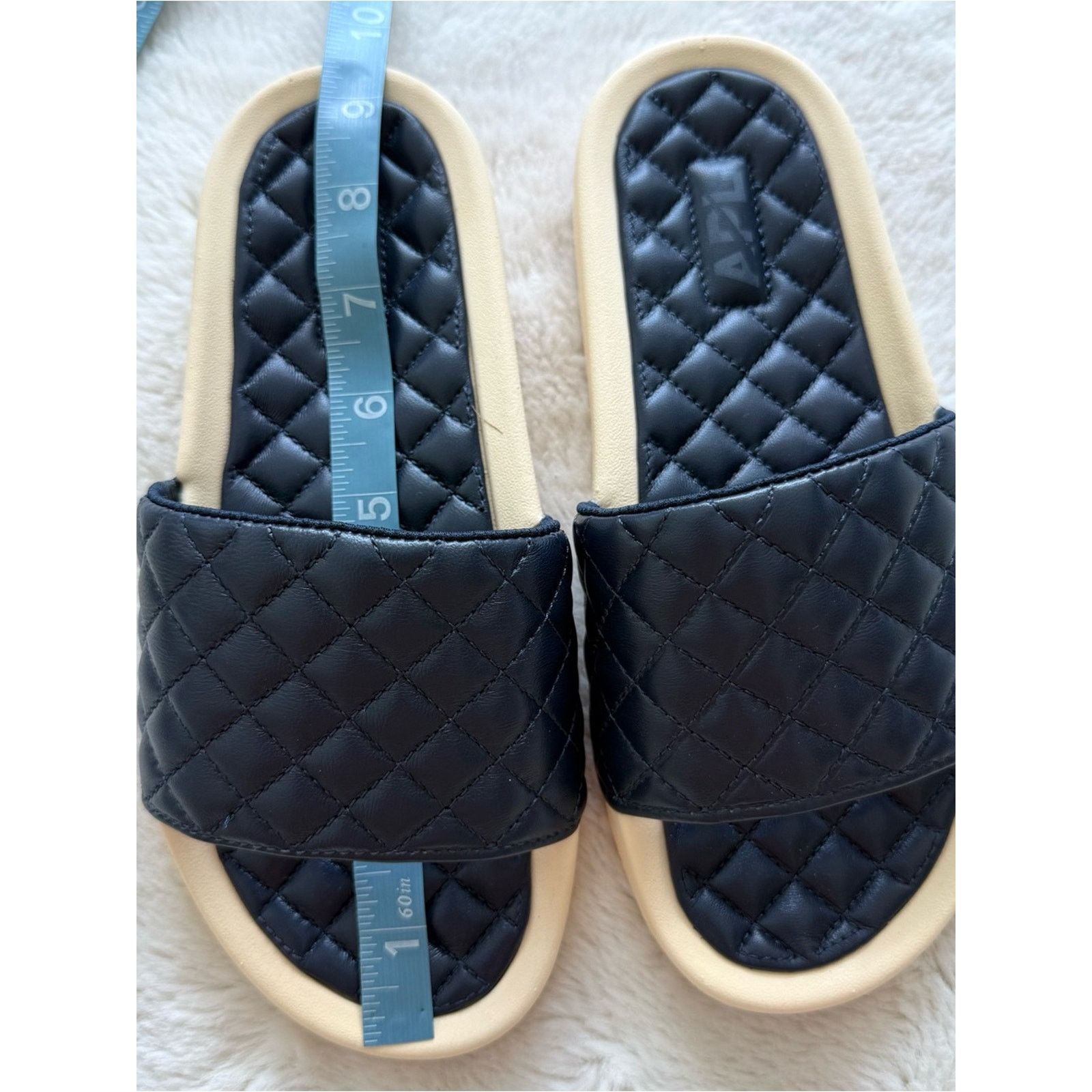 APL NEW!!! APL women leather slides dark navy size 6 US 195$ Size US 6 / IT 36 - 6 Thumbnail