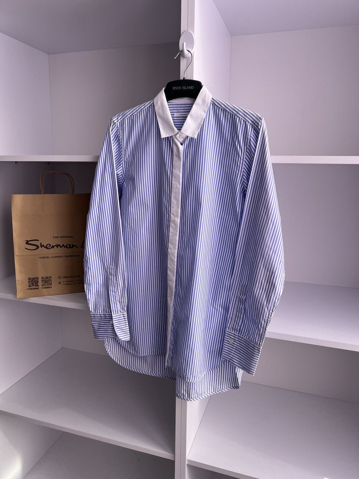 Designer × Vintage Vintage Lis Lareida Women’s Striped Button up shirt Size XS / US 0-2 / IT 36-38 - 4 Thumbnail