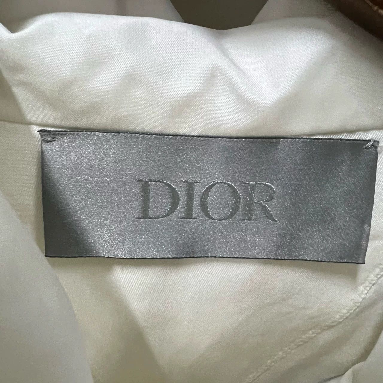 Dior Dior Beige Logo Print Paneled Half-Zip Hoodie Size US S / EU 44-46 / 1 - 7 Thumbnail