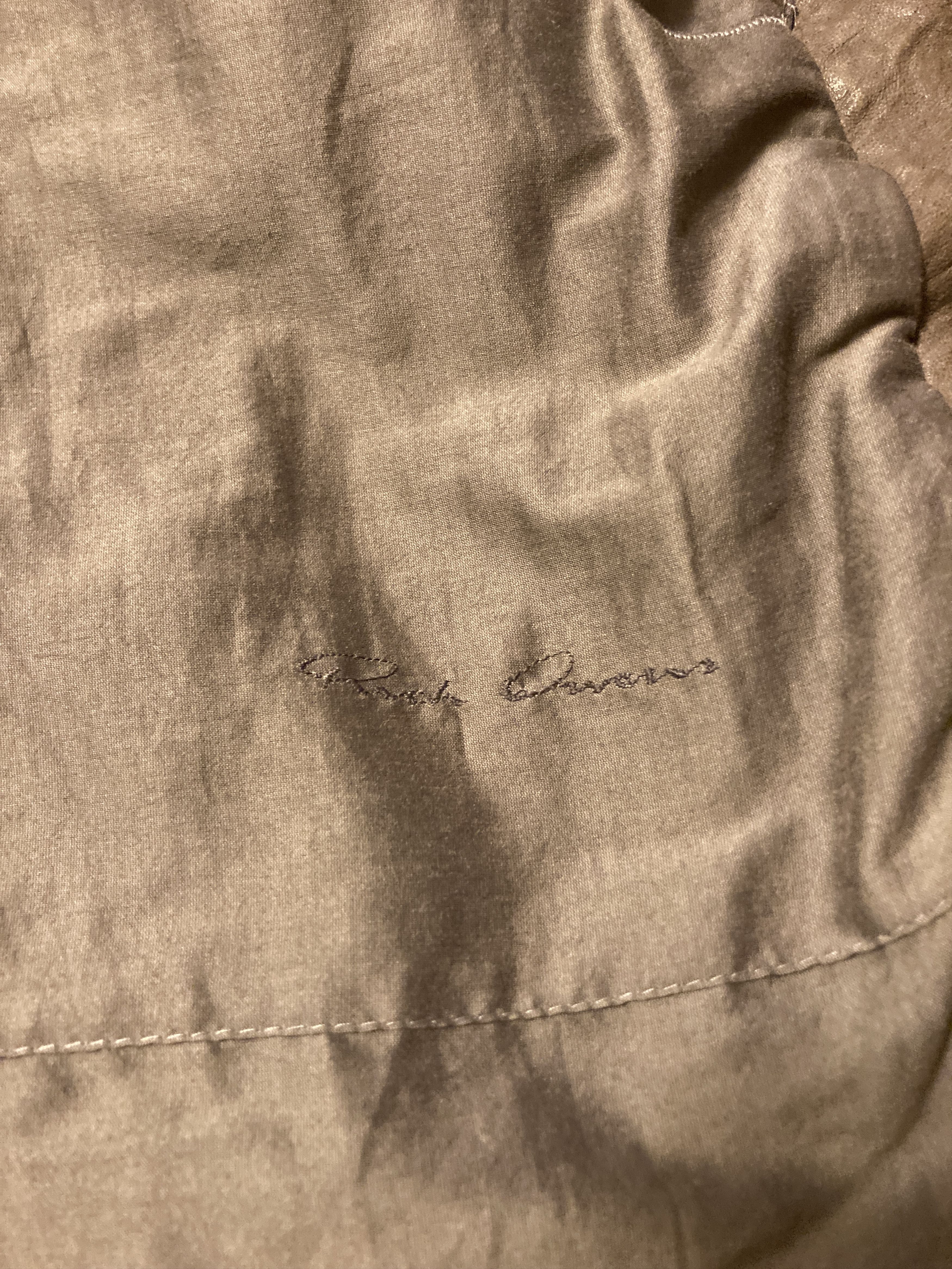Rick Owens F/W 09 “CRUST” Hammered Lamb Mollino Leather Jacket Dust L Size US L / EU 52-54 / 3 - 14 Thumbnail