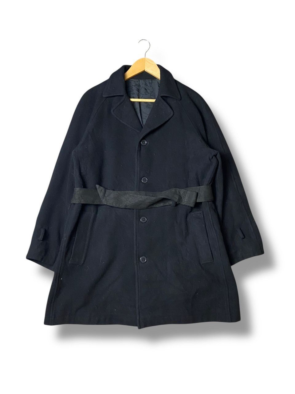 Y’s x Yohji Yamamoto Long Wool Belted Coat (118)