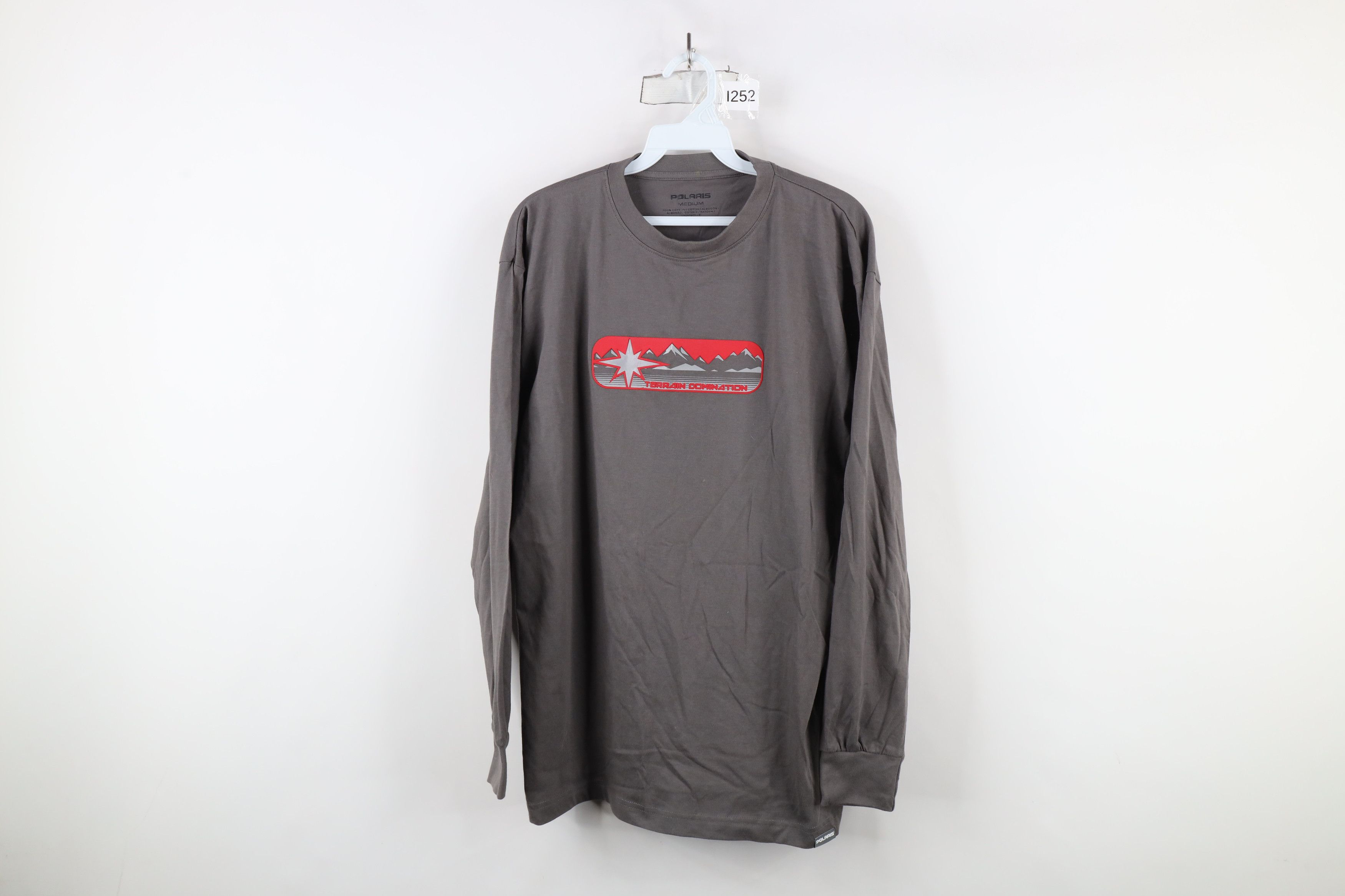 Vintage Vintage Y2K Polaris Snowmobile Long Sleeve T-Shirt Gray Size US M / EU 48-50 / 2 - 1 Thumbnail