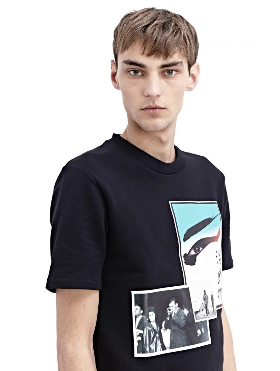 Raf Simons Raf simons printed black t-shirt Size US M / EU 48-50 / 2 - 10 Thumbnail