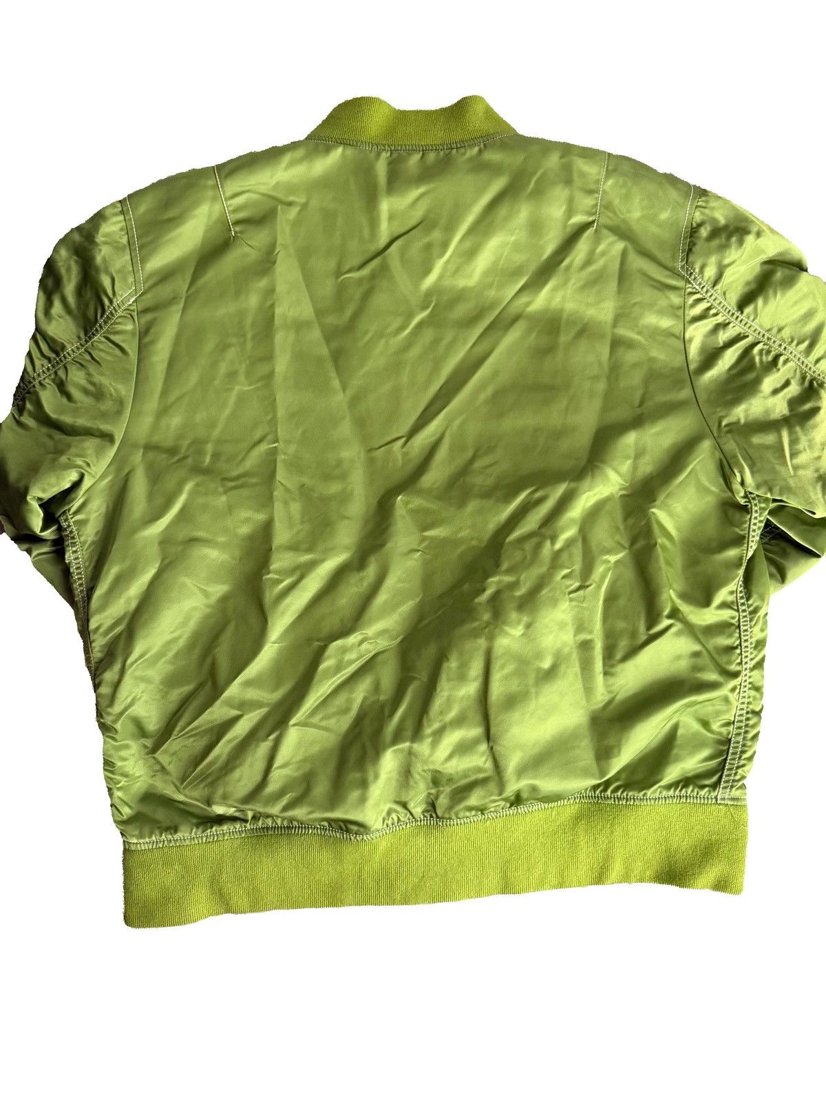 Supreme contrast stitch reversible ma 1 jacket green