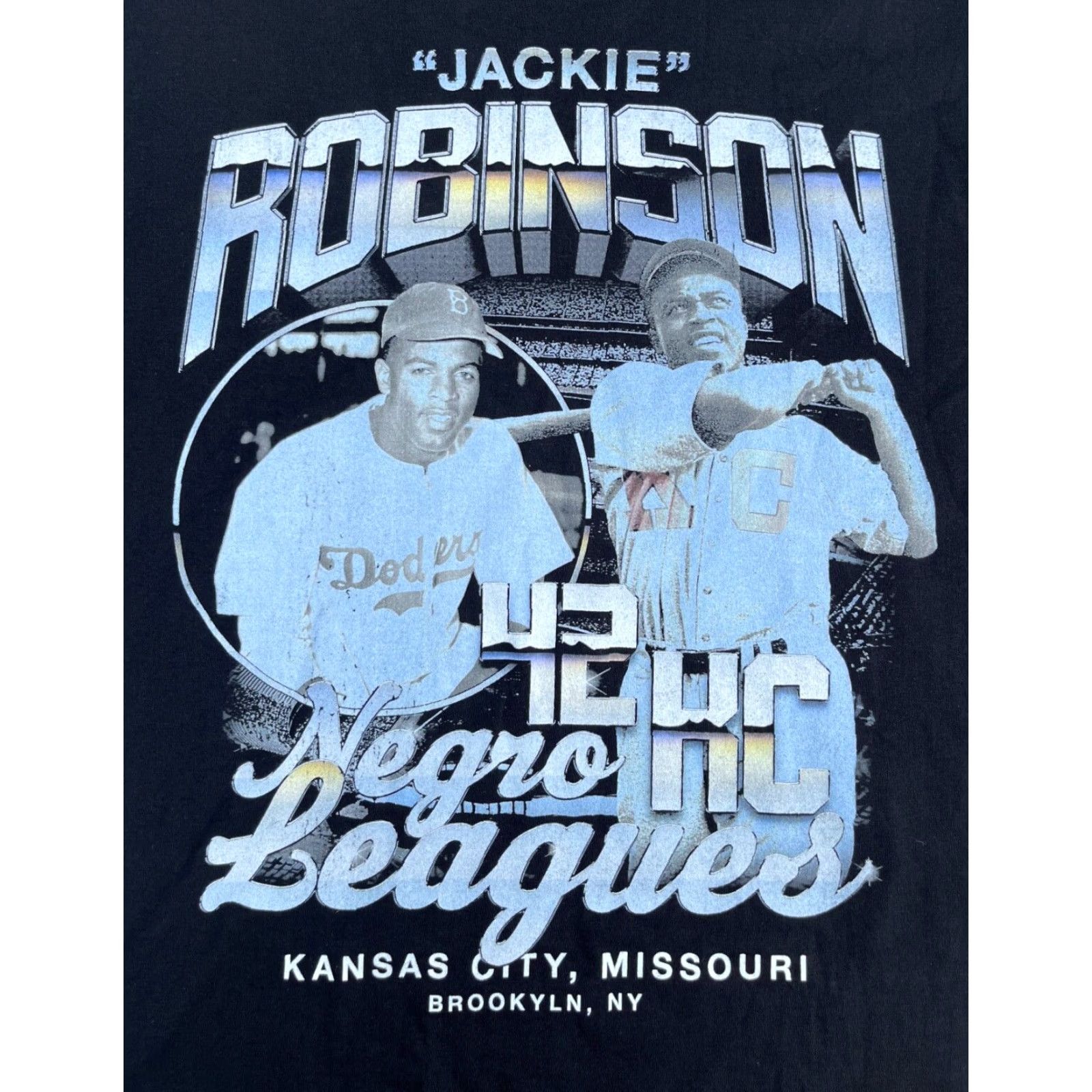 Disturbia Do Not Disturb Nike Shirt Mens 42 HC Negro Leagues Jackie Robinson 42 HC Negro Leagues T-Shirt Size L Black Crew Neck Short Sleeve Easy Care Size US L / EU 52-54 / 3 - 3 Thumbnail