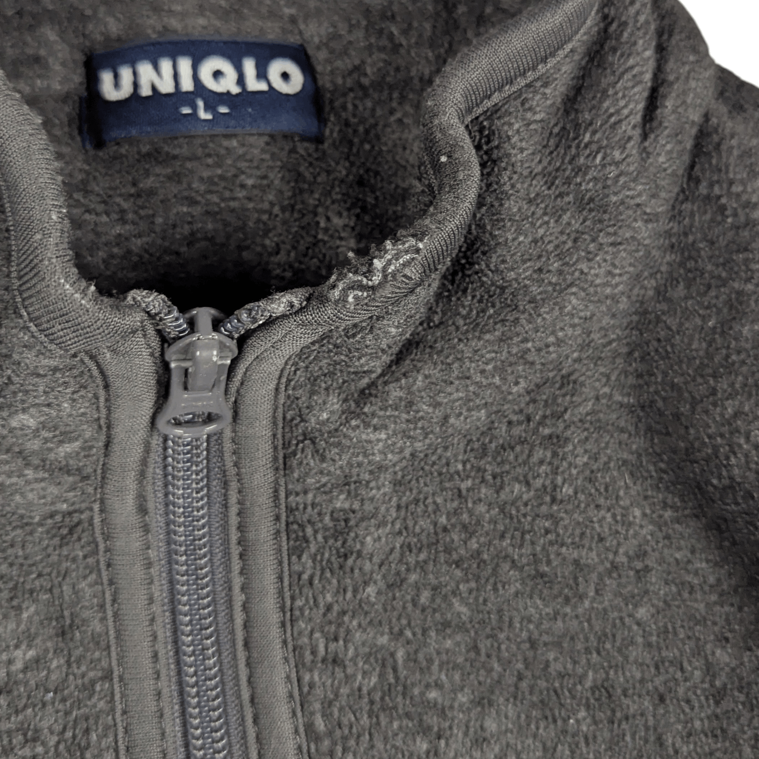 Uniqlo Vintage 90's UNIQLO Grey Fleece Sweatshirts Sherpa Pullover Size US L / EU 52-54 / 3 - 10 Thumbnail