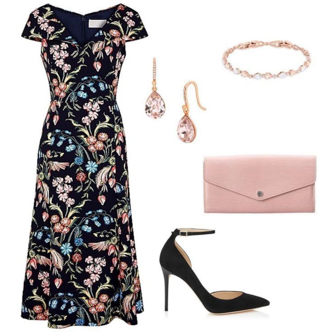 Peter Pilotto Peter Pilotto Blue Floral Print V-Neck Long A-Line Dress Size M / US 6-8 / IT 42-44 - 2 Thumbnail