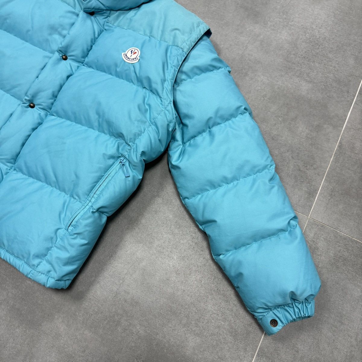 Moncler Grenoble Vintage Moncler Grenoble Down Vest Jacket Retro Blue Size 1 Size US S / EU 44-46 / 1 - 8 Thumbnail