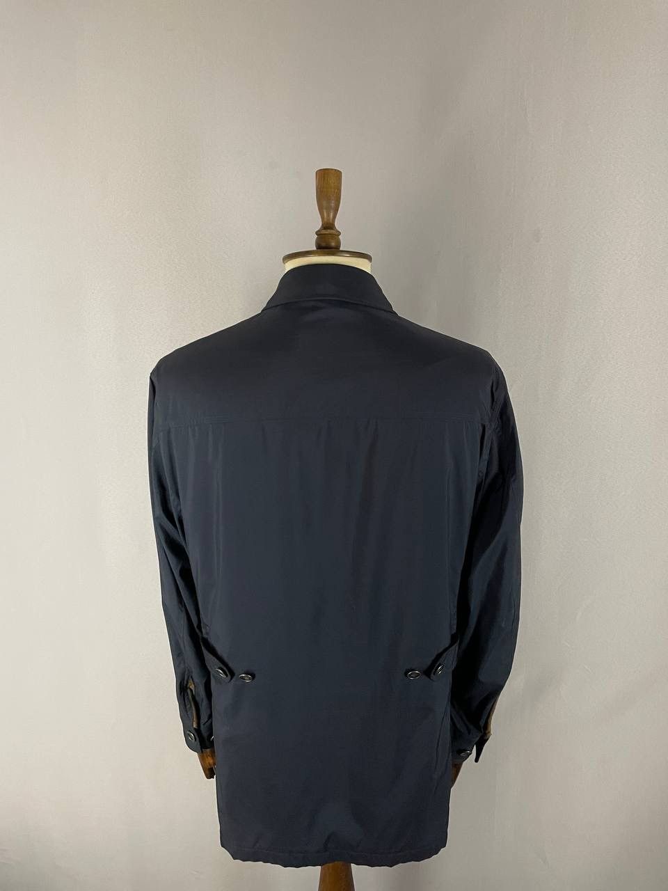 Loro Piana Loro Piana Jacket Trench Navy Cashmere Size US XXL / EU 58 / 5 - 14 Thumbnail