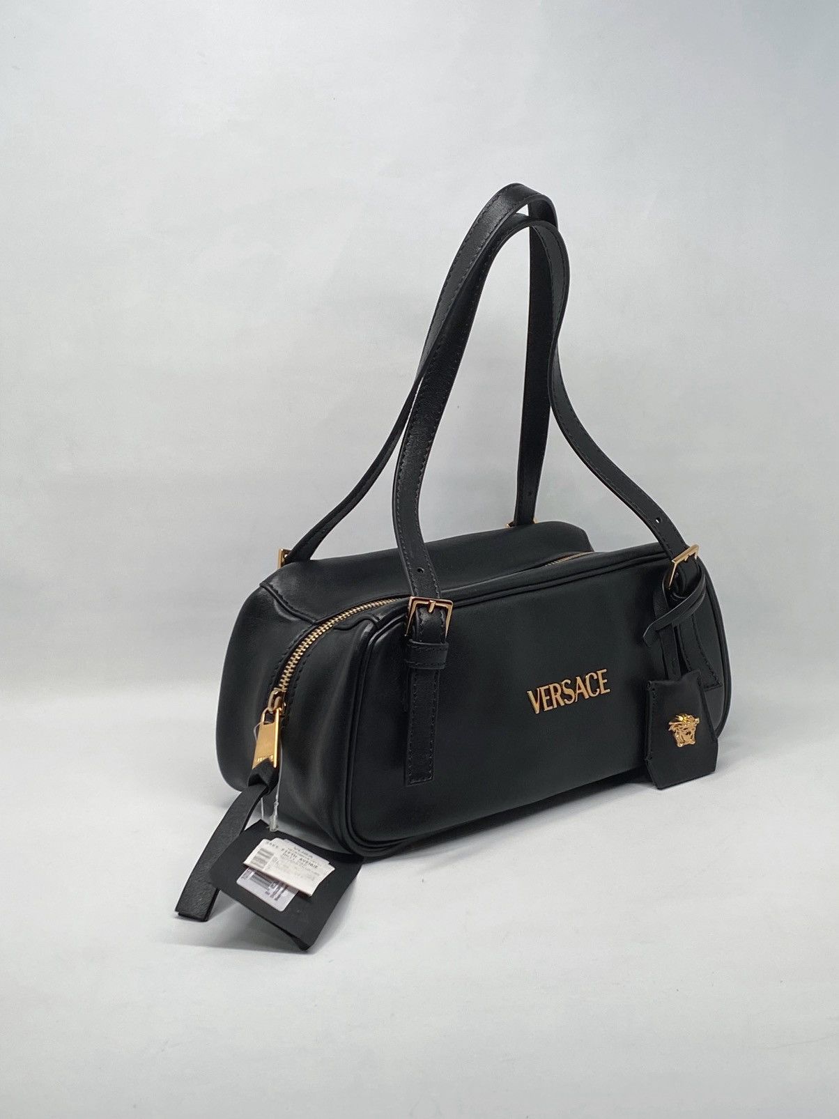 Versace Versace Versace Tag Zip Leather Shoulder Bag Size ONE SIZE - 5 Thumbnail