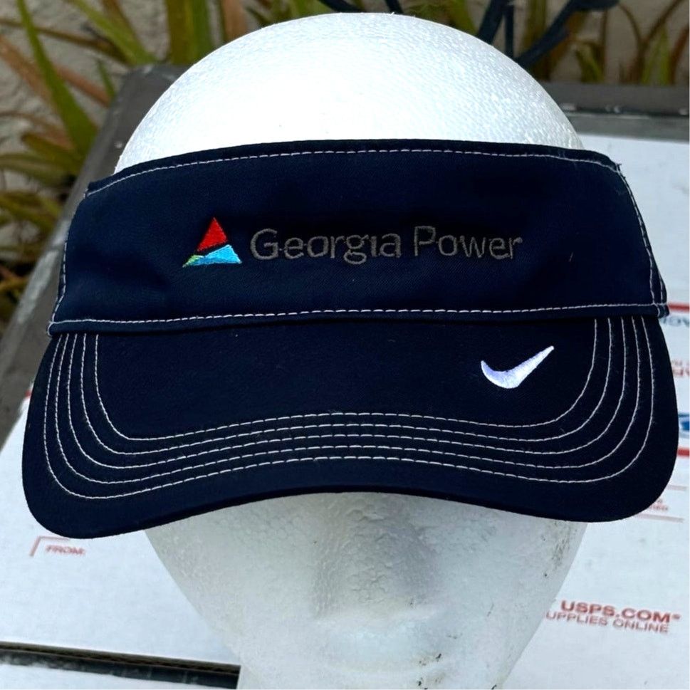 Nike Black & White Nike Visor Size ONE SIZE - 1 Thumbnail