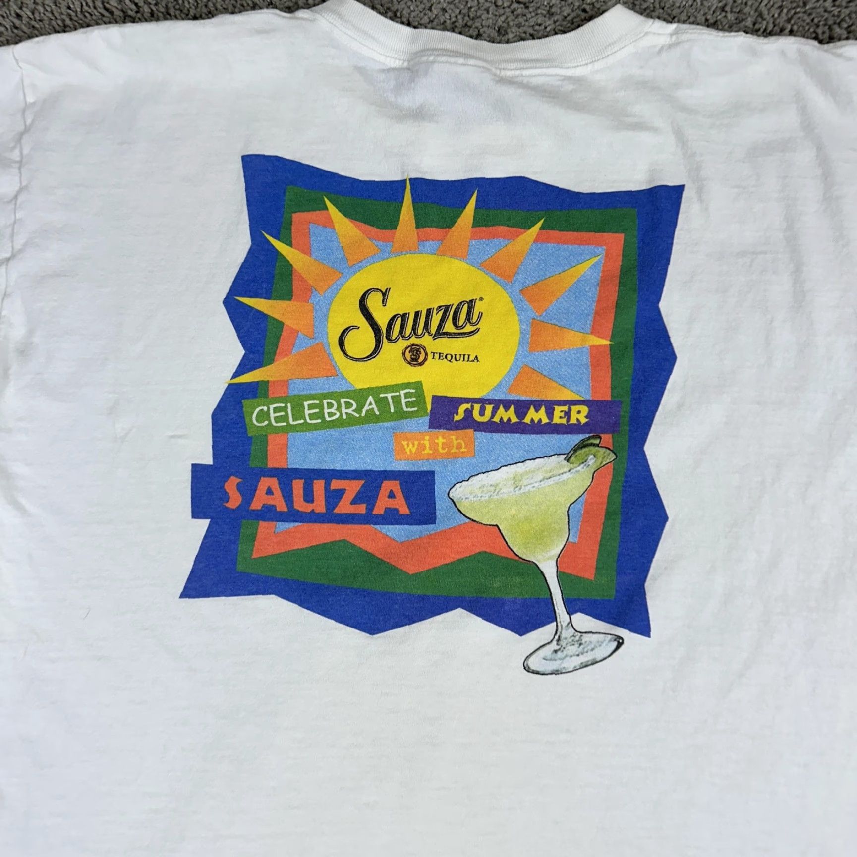 Fruit Of The Loom VTG Sauza Tequila Shirt Mens XL Celebrate Summer Margarita Graphic Advertising Shirt Size US XL / EU 56 / 4 - 3 Thumbnail