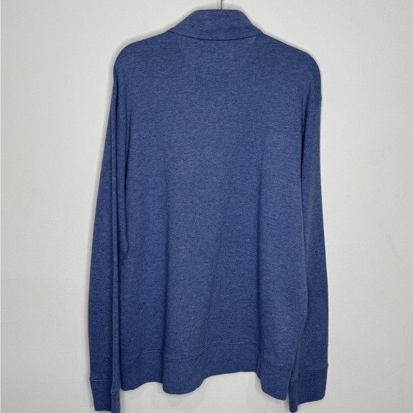 Polo Ralph Lauren POLO RALPH LAUREN Long Sleeve Lux Jersey Half Zip Blue Heath Size US L / EU 52-54 / 3 - 2 Thumbnail