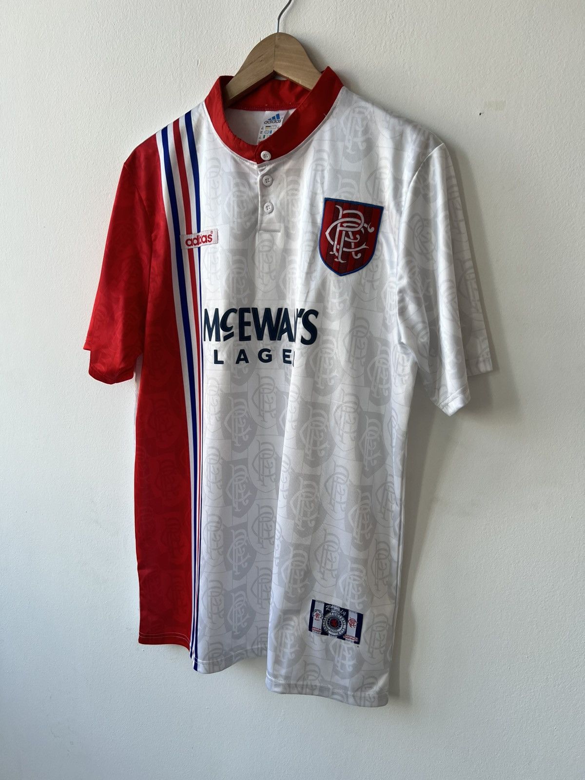 Adidas 🩸RARE🩸Adidas Rangers 1996/1997 Vintage Jersey Size US XL / EU 56 / 4 - 2 Thumbnail