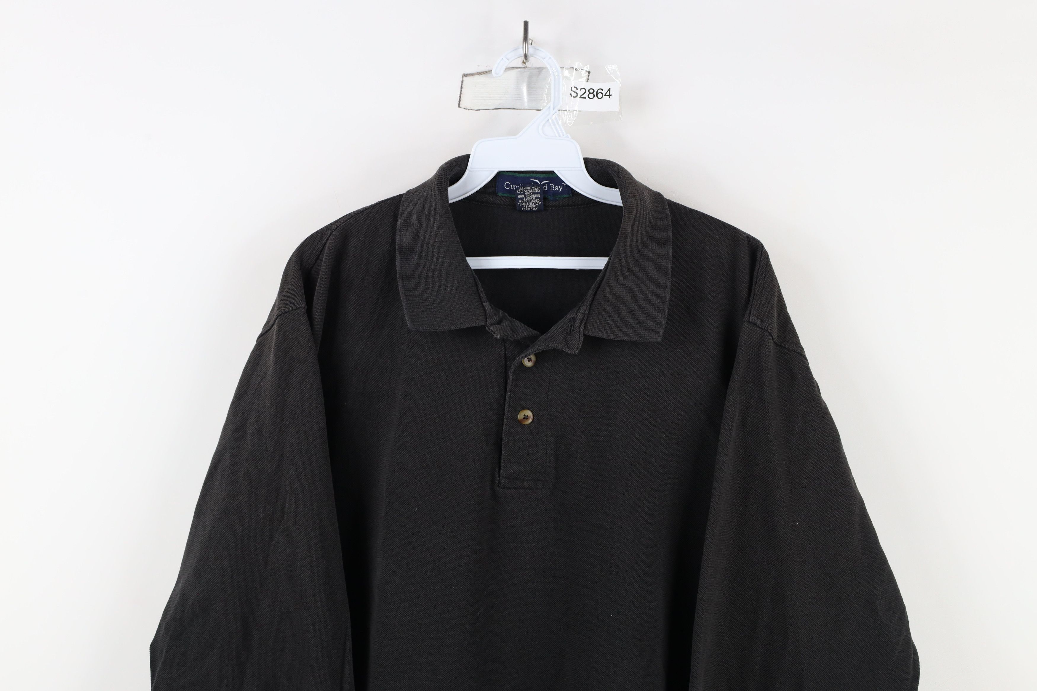Vintage Vintage 90s Streetwear Heavyweight Long Sleeve Rugby Polo Size US L / EU 52-54 / 3 - 2 Thumbnail