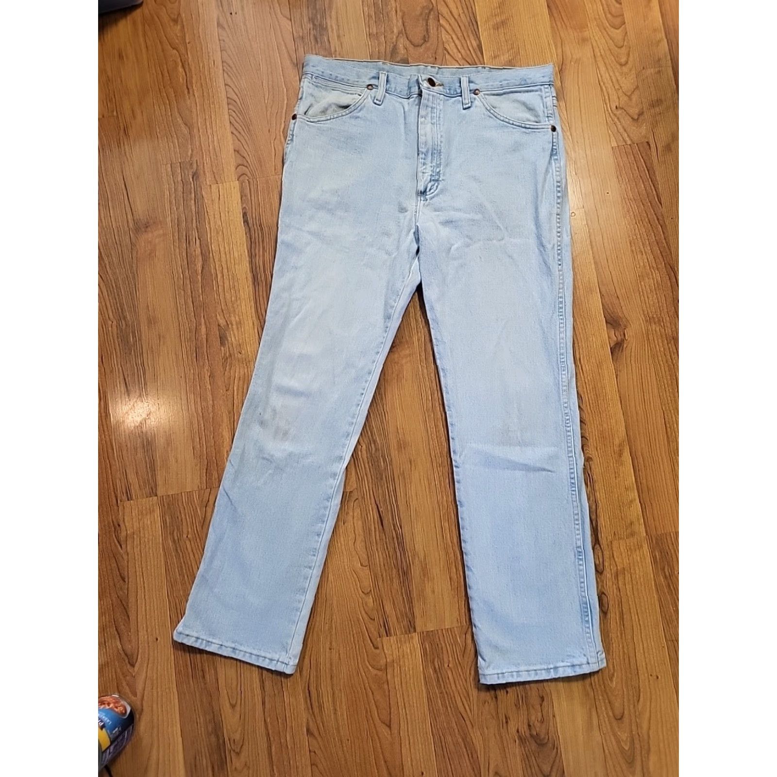 Wrangler VINTAGE Wrangler Jeans 936GBH Mens Regular 35x30 Blue 1990s Western Cowboy Cotton Jeans Size US 35 - 3 Thumbnail