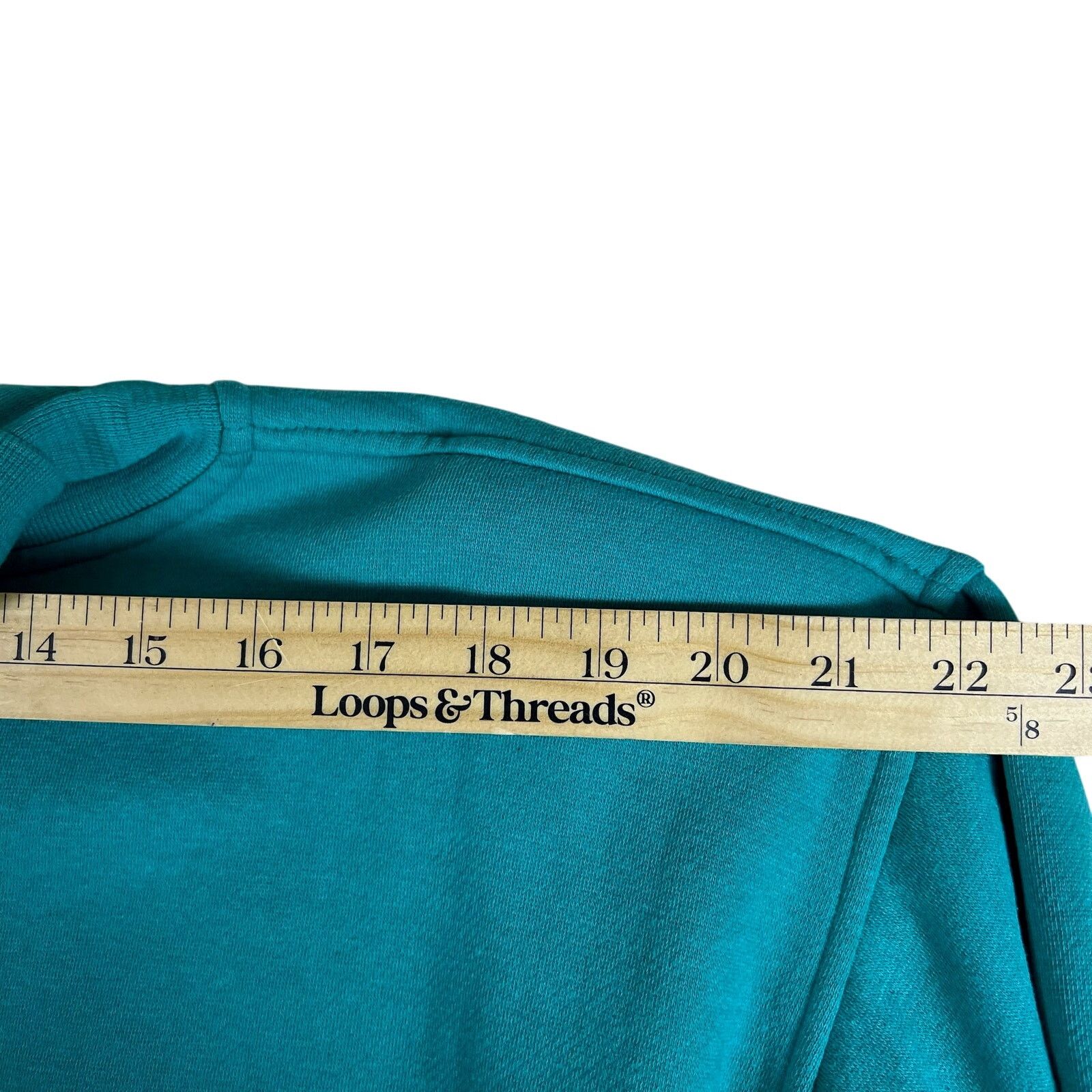 Nordstrom Vintage Teal Mock Neck Sweatshirt L | Nordstrom Lingerie Size L / US 10 / IT 46 - 11 Thumbnail
