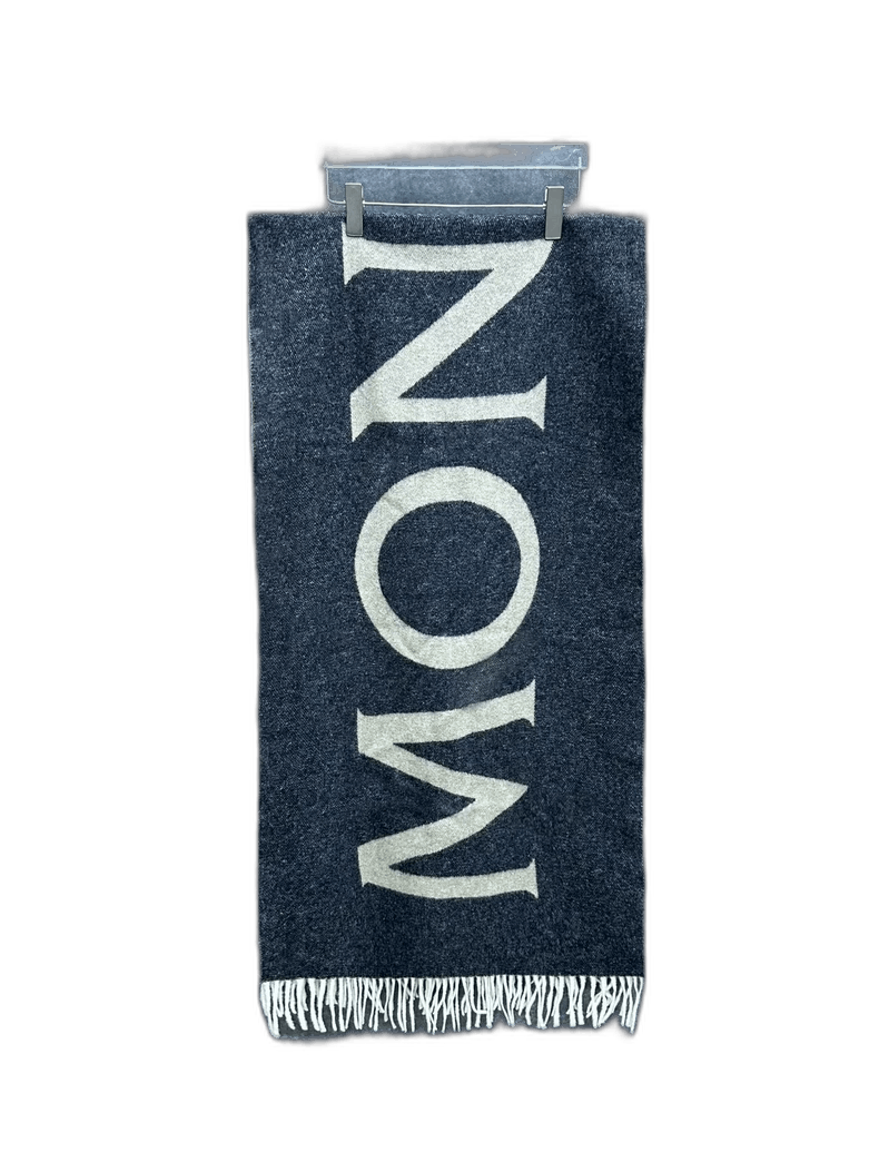 Moncler moncler large logo wool cashmere scarf Size ONE SIZE - 1 Thumbnail