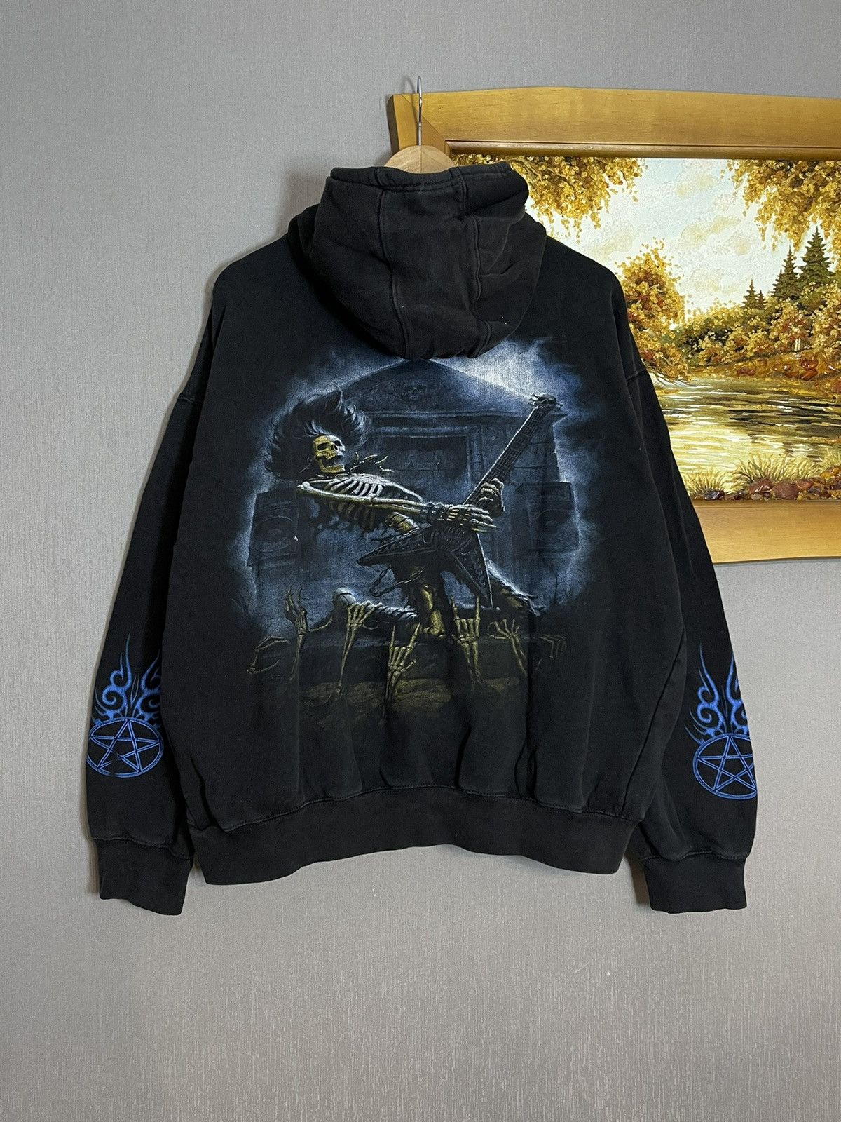 VTG Y2K Children of Bodom Hoodie Mens XL FOLLOW THE deals REAPER Death Metal Grail